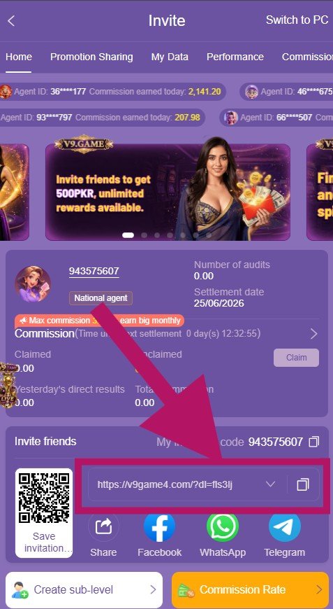 Invite friends & earn